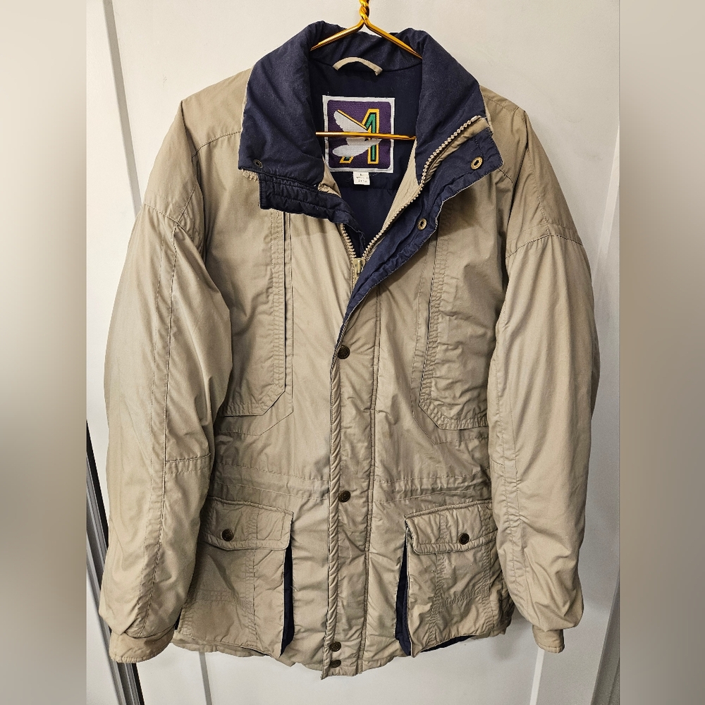 Vintage - Argus Down Rugged Tan Puffer Coat - Size L